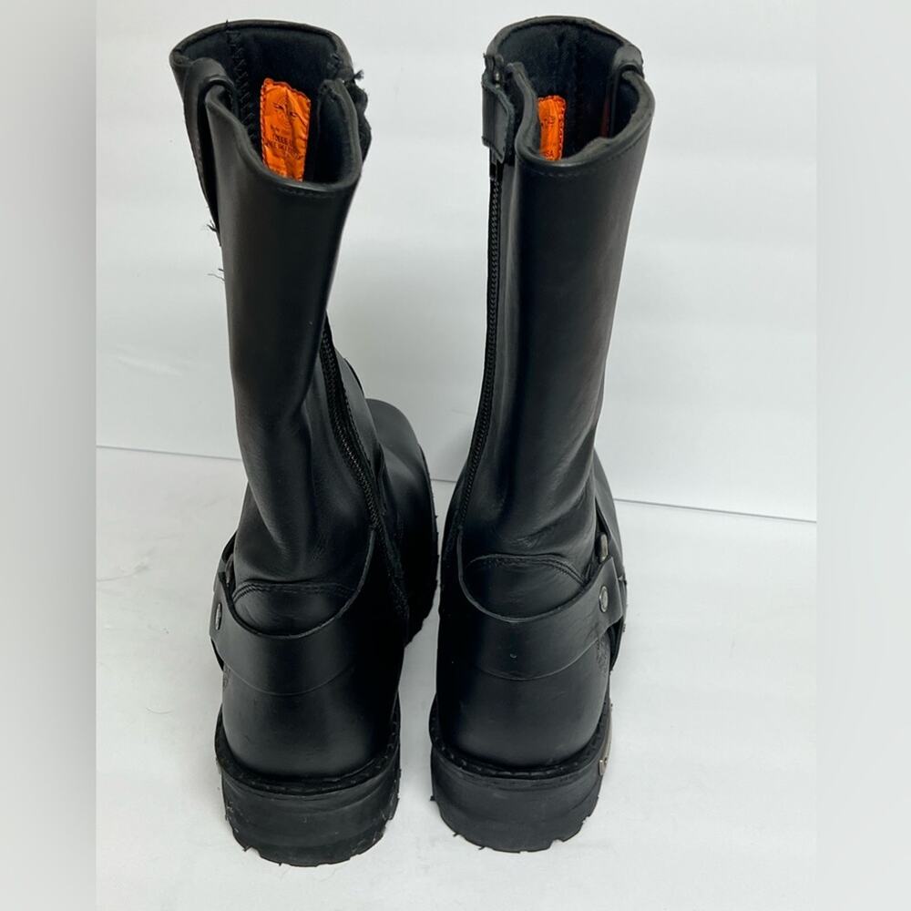Milwaukee Leather Men’s Black Harness Boots 11-in Wide Width Square Toe 10EEE - Picture 7 of 12